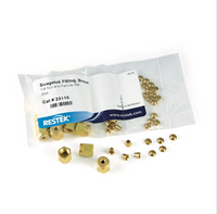 Brass nut and ferrule set Brass nut and ferrule set