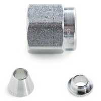 Stainless steel nut and ferrule set Stainless steel nut and ferrule set