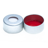 515011-CS - 11 mm Silver Crimp Cap, PTFE/Sil, 1000/CS 515011-CS - 11 mm Silver Crimp Cap, PTFE/Sil, 1000/CS