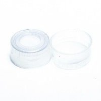 551011-CS - 11 mm Clear PolyCrimp Cap, 10 mil PTFE, 1000/CS 551011-CS - 11 mm Clear PolyCrimp Cap, 10 mil PTFE, 1000/CS