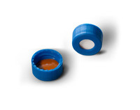 CTC-0992B-CS - 9 mm Blue Screw Thread Cap, 1 mm thick Polyimide/Sil CTC-0992B-CS - 9 mm Blue Screw Thread Cap, 1 mm thick Polyimide/Sil