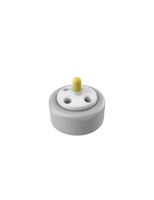 CT-38WX3T-VK - SOLVENT EXTRACTION CAP for 38-400 Wako bottle, 3-port with FFKM valve, PTFE with PP collar