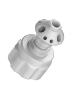 CT-53P10L - MANIFOLD for 53B threaded container, 10-Port, size L, (4) 1/4" NPT, (6) 1/4-28, PP