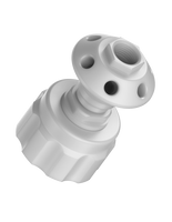 CT-53P6XL - MANIFOLD for 53B threaded container, 6-Port, size XL, (1) 1/2" NPT, (5) 1/4" NPT, PP