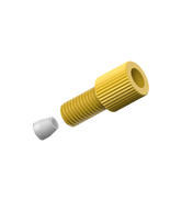 CT-CPA30 - COMPRESSION FITTING for 3.0mm OD tubing, type A 1/4-28, yellow PP