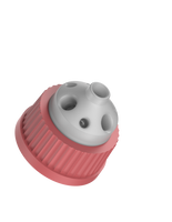 CT-45P7M - MANIFOLD for glass GL45 threaded bottle, 7-Port, size M, (4) 1/8" NPT, (3) 1/4-28, PP