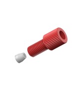 CT-CPA20X - COMPRESSION FITTING for 2.0mm OD tubing, type A 1/4-28, red PP, 10PK