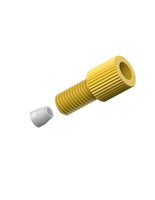 CT-CPA30X - COMPRESSION FITTING for 3.0mm OD tubing, type A 1/4-28, yellow PP, 10PK