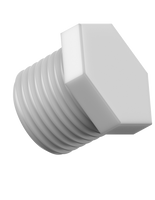 CT-PPEX - PLUG for type E 1/2" NPT ports, PP, 10PK