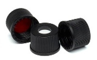 5183-4442 - Blk cp,f/8-425 scrw vial, PTFE/Si, 100PK 5183-4442 - Blk cp,f/8-425 scrw vial, PTFE/Si, 100PK