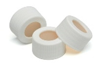 5183-4308 - 24-414 White Open Top Cap, PTFE/Si 5183-4308 - 24-414 White Open Top Cap, PTFE/Si