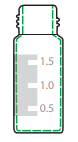 2 mL Graduated Glass Wide Mouth Vials