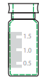 2 mL graduated snap seal vial