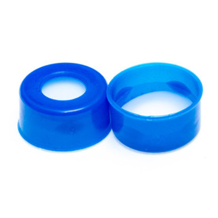 551011B - 11mm PolyCrimp Seal,10mil PTFE, Blue, 1000/pk