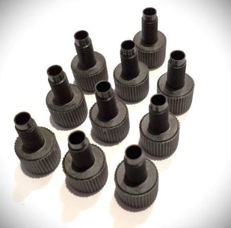 06-0175 - Gland nut, 1/8" tubing, flglss,  PEEK 10/pk