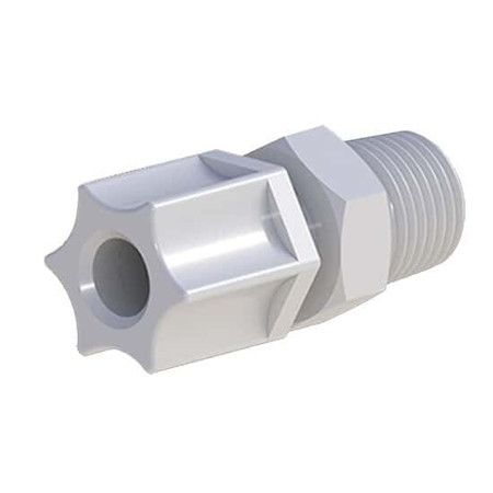 AC-114V - TUBING CONNECTION, 5/16"OD x 1/4" NPT, PP 5pk