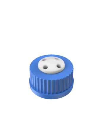 BC-422N - BOTTLE CAP GL45 4-ported 1/4-28 PTFE insert