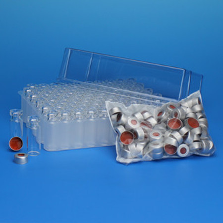CP-1406 - Lo Vial,Clr,PTFE/Rbr,Al,1000/pk