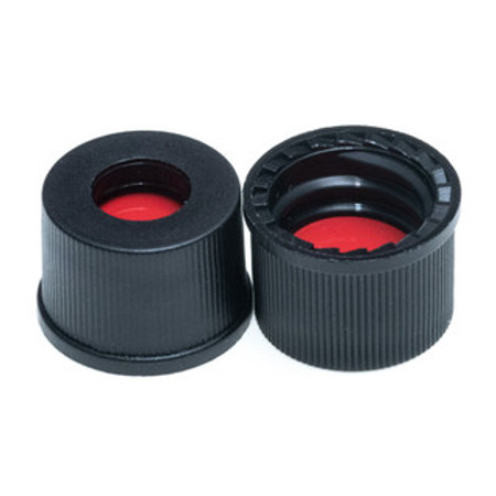 CTC-1257 - Black Screw Cap (8-425) PTFE/Sil/PTFE .040", 100/pk CTC-1257 - Black Screw Cap (8-425) PTFE/Sil/PTFE .040", 100/pk