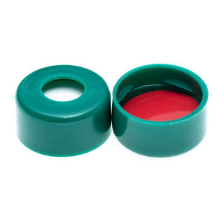 CTC-1305G - Snap Top Cap, Sil. Rubber/PTFE,Green, 1000/pk