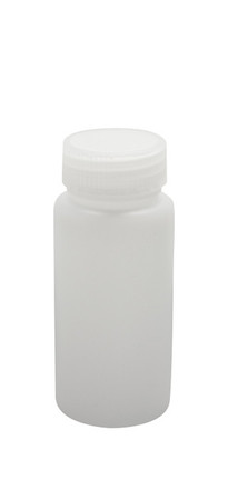 D0433-8 - 250mL Natural Wide Mouth Bottle HDPE 24/pk