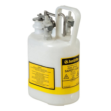 JT-12160 - WASTE CONTAINER, Justrite 1-gallon oval PE