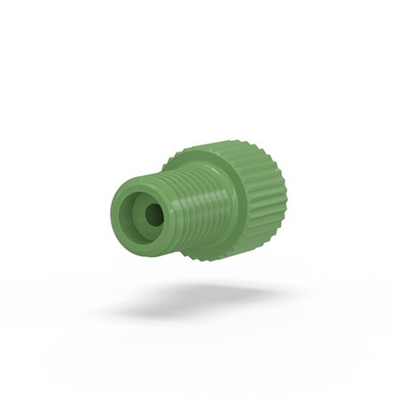 LT-115G - Nut Super Flangeless Short 1/16in PEEK Green