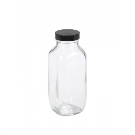 W216888 - 16 OZ BTL, FrenchSquares, Clear, 24/CS