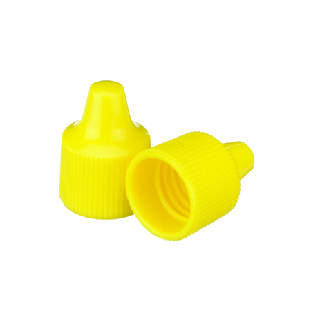 W242518-A - DRIPPER CAP FOR 15ml-YELLOW 1000/PK