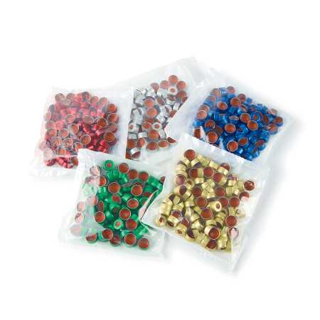 RTK-21724 - Alum Seals w/septa 11mm 5 colors 500/pk