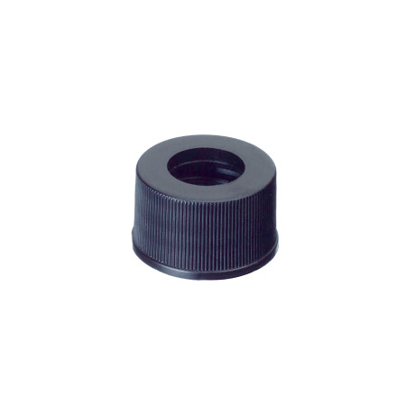 RTK-21741 - Vial Caps Black Polypropylene Open Hole 100/P