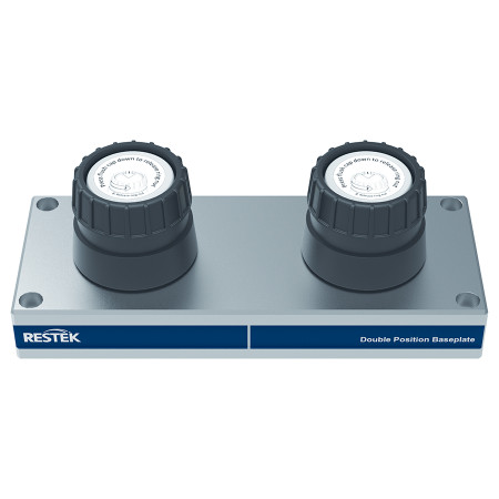 RTK-22026 - Two Position Baseplate For 2 Carts, Brass