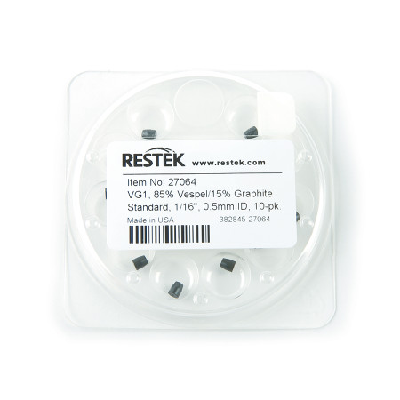 RTK-27064 - Ferrule, Vespel/Graphite Standard, 1/16", 0.5mm ID, 10-pk