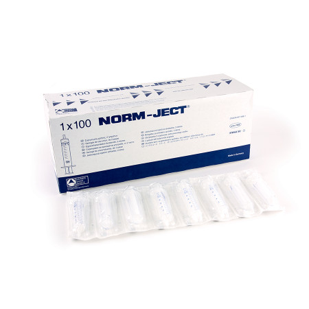 RTK-22769 - Norm-Ject Plastic Syringe 10mL Luer Slip Eccentric Tip 100pk