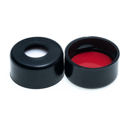 CTC-1305BK - Snap Top Cap, Sil. Rubber/PTFE, Blk, 1,000/pk