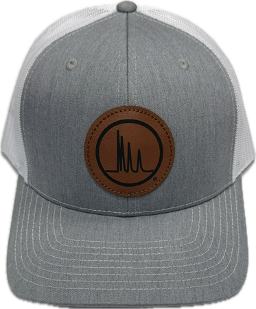 MKTG-CAP-G - Chrom Tech Snapback Trucker, Heather Grey/White