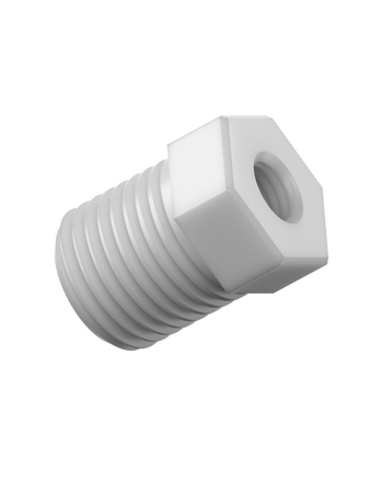 CT-APAD - ADAPTER, type A 1/4-28F x type D 1/4" MNPT, PP