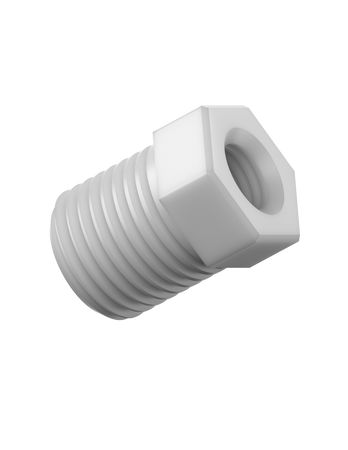 CT-APBD - ADAPTER, type B 5/16-24F x type D 1/4" MNPT, PP