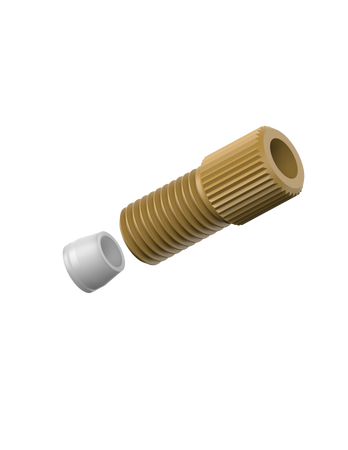 CT-CKB40 - COMPRESSION FITTING for 4.0mm OD tubing, type B 5/16-24, brown PEEK