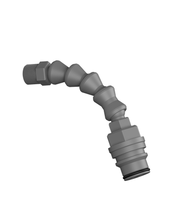 CT-FJPAA - FILTER ADAPTER for Justrite plastic quick disconnect, PP/acetal, adjustable