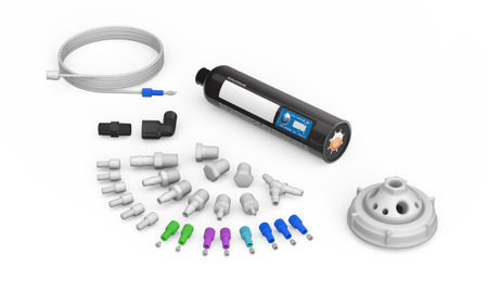 CT-K70P-B - HPLC WASTE KIT - PLUS, 70mm 8TPI, for 70mm 8TPI threaded container