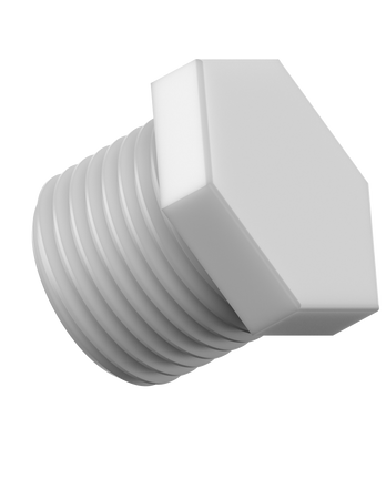 CT-PPE - PLUG for type E 1/2" NPT ports, PP
