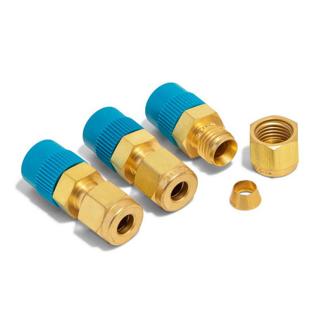 0100-0208 - 1/4" Male Connector, Brass