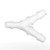 P-863 - Barbed Y Connector 3/16in Polypropylene