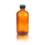 W216851 - 8 OZ BTL, BostonRound, Amber, 12/CS