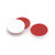 RTK-21178 - Vial Cap, Septa 8mm Red PTFE Silicone pk 100