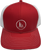MKTG-CAP-R - Chrom Tech Snapback Trucker, Red/White