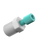 CT-CPD25 - COMPRESSION FITTING for 2.5mm OD tubing, type D 1/4" NPT, aqua PP