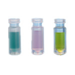 Polypropylene vials with colored liquids