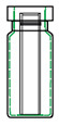 CTV-1100-03 2 mL Assembled crimp top vial with 300 uL flat bottom insert